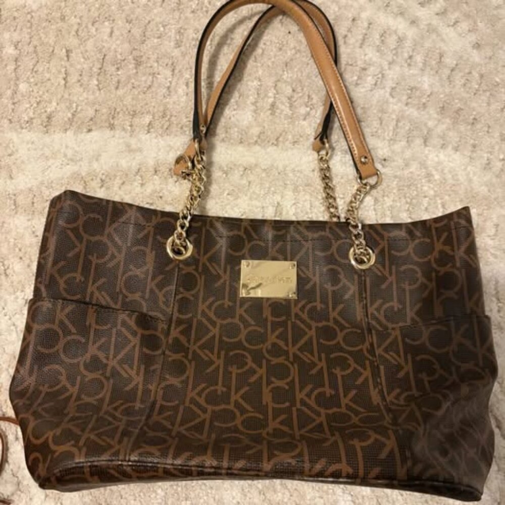 Calvin Klein Monogram Tote Bag